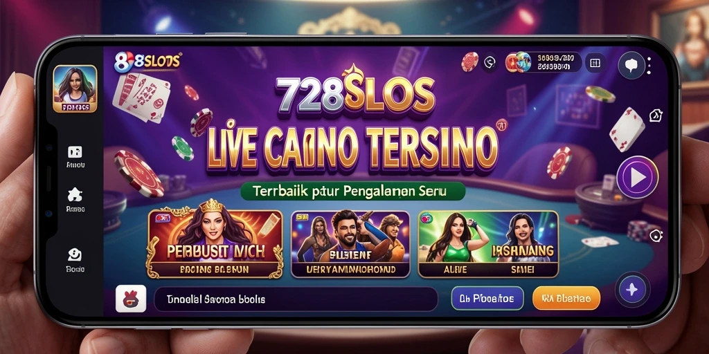 Tampilan gameplay Live Casino yang mendebarkan di 8728SLOTS.