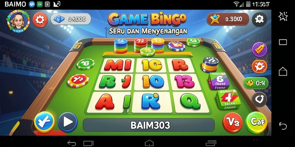 Gameplay menegangkan dalam permainan Bingo BAIM303.