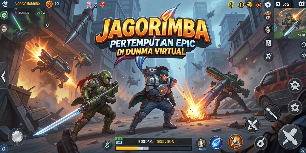 Screenshot gameplay seru JAGORIMBA dalam aksi Battle Royale.