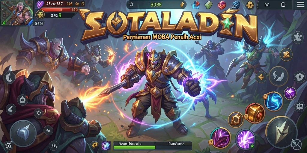 Gameplay seru dari SLOTALADIN dengan strategi MOBA.