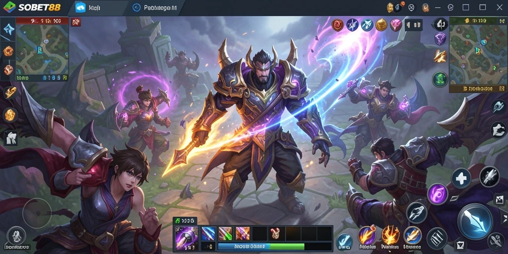 Tangkapan layar  gameplay MMORPG yang mendebarkan di SOBET88.