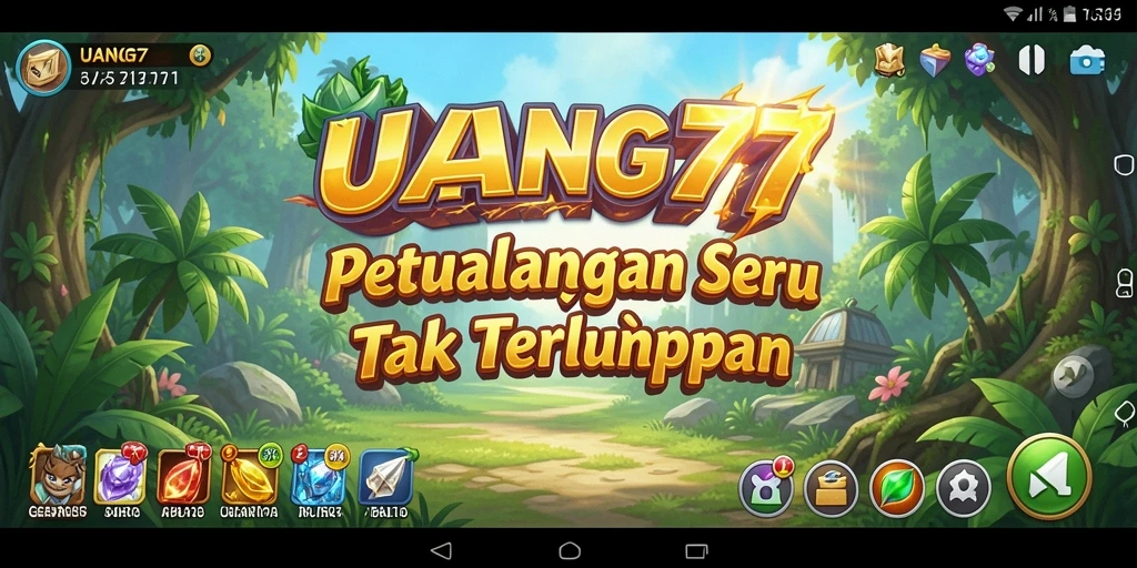 Tampilan antarmuka UANG77 saat bermain petualangan yang seru.