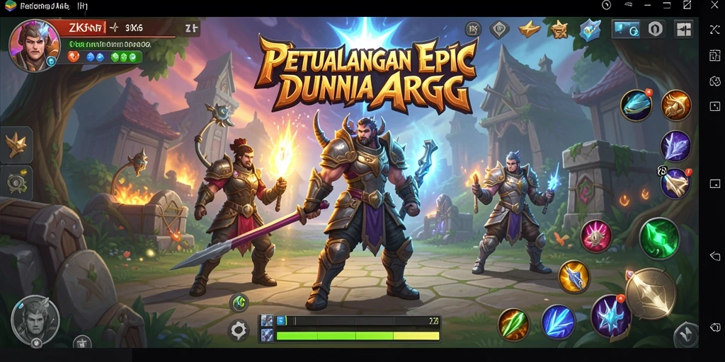 Tampilan menarik dari gameplay ARPG ZK6 yang mendebarkan.
